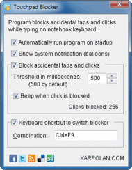 Touchpad Blocker screenshot